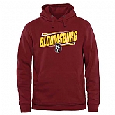 Men's Bloomsburg Huskies Double Bar Pullover Hoodie - Maroon,baseball caps,new era cap wholesale,wholesale hats